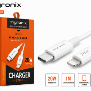 Myronix Phantom CL-95 Type-C To Linghting Hızlı Şarj ve Data Kablosu