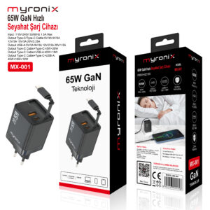 Myronix MX-001 65W Şarj Cihazı